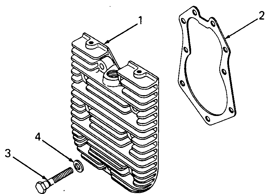 Cylinder Head Diagram and Parts List for 1860 800000-821059-140661100-141661100 Cub Cadet Lawn Tractor